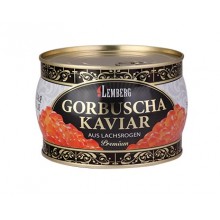 Икра  красная лососевая горбуша Lemberg Германия 400 грамм банка металлическая 