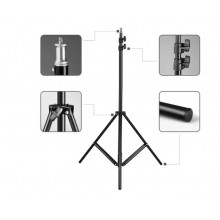 Усиленный штатив Tripod AL-210 Pro для кольцевой лампы, телефона и камеры (высота до 2.1 м) + крепление для смартфона Усиленный штатив Tripod AL-210 Pro для кольцевой лампы, телефона и камеры (высота до 2.1 м) + крепление для смартфона
