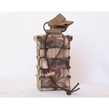 Подсумок FlyBat под магазин АК двойной Cordura 500  (Мультикам с MOLLE на разгрузку, жилет, РПС) 