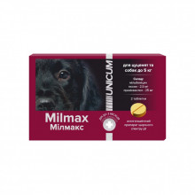 Таблетки для животных Unicum Milmax антигельминтный для щенков и собак до 5 кг (4820150209797) (304100)