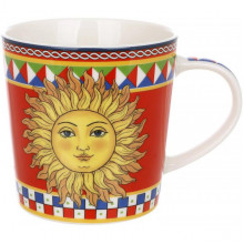 Кухоль порцеляновий Sicilia "Sole" (Сонце) 450мл, подарункова чашка (248200)