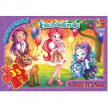 Детский пазл классический "Enchantimals" EA212 плакат 35 элементов