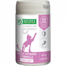 Пробиотическая добавка для животных Nature's Protection Daily Vitamins для укрепления иммунитета и улучшения пищеварения 60 г (CAN63299) (304210)