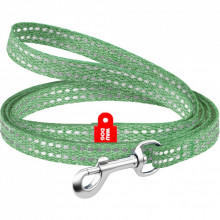 Поводок для кошек WAUDOG Re-cotton светоотражающий XS 200х1 см зеленый (164418) (310310)