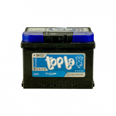 Аккумулятор автомобильный Topla 62 Ah/12V TOP Euro (118 662) (246610)
