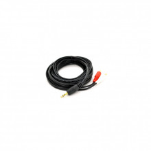 Кабель мультимедийный 3.5mm M to 2xRCA M 3.0m black Voltronic (YT-3.5(M)/2хRCA(M)-3.0Cu) (340810)