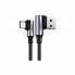Дата кабель USB 2.0 AM to Type-C 1.0m US176 Both Angled 3A (Black) UGREEN (20856) (341120)