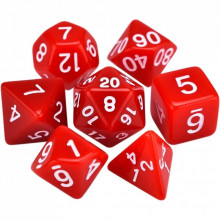 Набор кубиков для настольных игр Games 7 Days Opaque 7 Dice Set - Red (g7dopaq06) (269320)