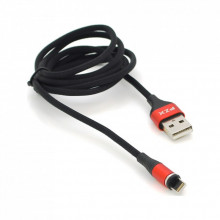 Дата кабель USB 2.0 AM to Lightning 1.0m magnetic 3.1A black PZX (V133-B) (323320)
