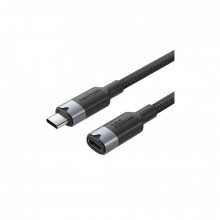 Дата кабель USB-C M/F 1.0m 100W 10Gbps 4K60Hz VENTION (TRFBF) (343520)