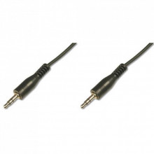 Кабель мультимедийный 3.5mm M to 3.5mm M 1.5m Digitus (AK-510100-015-S) (319620)