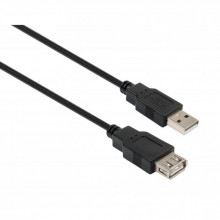 Дата кабель USB 2.0 AM/AF 1.8m Vinga (VCPUSBAMAF1.8BK) (260720)