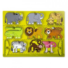 Развивающая игрушка Melissa&Doug Деревянная головоломка-укладка Сафари (MD9024) (265720)