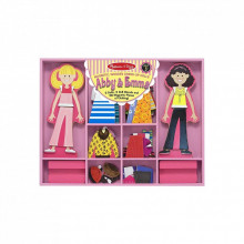 Развивающая игрушка Melissa&Doug Магнитная одевалка средняя Эбби и Эмма (MD14940) (266720)