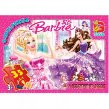 Детский пазл "Barbie" BA001 плакат 35 элементов