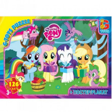 Детский пазл "My little Pony" MLP012 плакат 117 элементов
