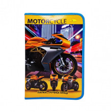 Папка для ручного труда А4 ПР-01 на молнии (Motorcycle)