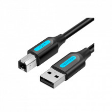 Кабель для принтера USB 2.0 AM/BM 2.0m 480Mbps PVC black Vention (COQBH) (229430)