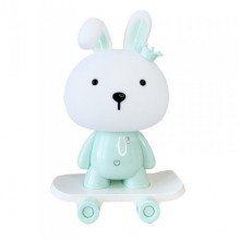 Ночник детский «Зайчик на скейте» MGZ-1407(Blue) питание от USB
