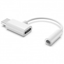 Переходник Type-C to Type-C Jack 3.5mm white AC-202 XoKo (XK-AC-202-WH) (234530)
