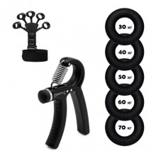 Набор кистевых эспандеров кольцо+эспандер, ножницы Power Grip Set NE-1589-WR15