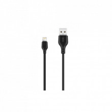 Дата кабель USB 2.0 AM to Lightning 1.0m 2.1A black XO (NB36-L-1-BK) (323530)
