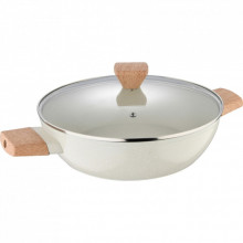 Сотейник Bergner Naturally з кришкою 28 см (BG-34747-CR) (287630)