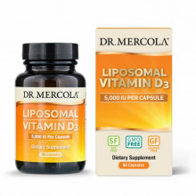 Витамин Dr. Mercola Витамин D3 Липосомальный, 5000 МЕ, Liposomal Vitamin D3, 90 (MCL-03200) (304630)