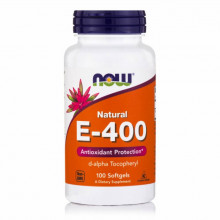 Витамин Now Foods Витамин Е, Е-400, 100 желатиновых капсул (NF0837) (305630)