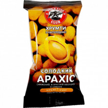 Орехи Hokkaido Club Арахис жареный соленый в хрустящей оболочке со вкусом сыра 60 г (4820172442387) (323730)