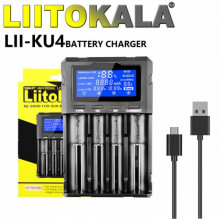 Зарядное устройство LiitoKala Lii-KU4 для 4-х аккумуляторных батареек универсальное (345730)