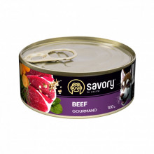 Консервы для собак Savory Dog Gourmand говядина 100 г (4820232630419) (239930)