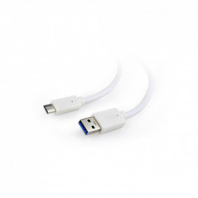Дата кабель USB 3.0 AM to USB-C 1.0m Cablexpert (CCP-USB3-AMCM-1M-W) (321040)