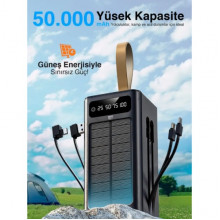 Внешний аккумулятор Power bank 7GO GPW-01 50000mAh PD22,2W+QC3.0 батарея быстрая зарядка Чёрный (342240)