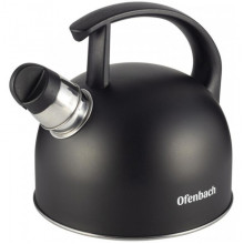 Чайник Ofenbach Magic Kettle 1.5л з нержавіючої сталі зі свистком, чорний матовий (176340)