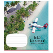 Тетрадь ученическая "Enjoy this moment" 012-2896L-4 в линию, 12 листов