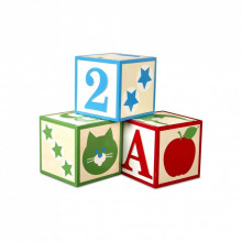 Кубики Melissa&Doug Набор из 3-х больших деревянных кубиков (MD30543) (334640) Кубики Melissa&Doug Набор из 3-х больших деревянных кубиков (MD30543) (334640)