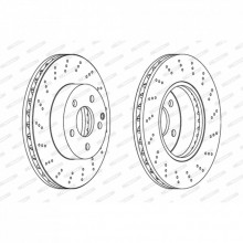 Тормозной диск FERODO DDF1693C (298740)