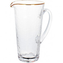 Глечик Donna 1500мл скляний з золотим кантом (178840)