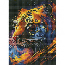 Алмазная мозаика "Тигр Зодиак" DRBS53691, 30х40 см