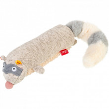 Игрушка для собак GiGwi Plush Енот с пискавкой 17 см (75310) (307250)