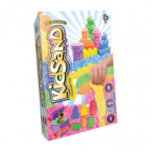 Кинетический песок "KidSand" KS-04-10U-15U коробка 1000 гр
