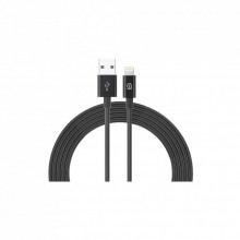 Дата кабель USB 2.0 AM to Lightning 1.2m AMD818BL black Armorstandart (ARM64373) (321850)