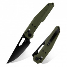 Нож Hightron Sharplyn,14C28N, G10, зелений, чорний клинок (HK01GRN) (280460)
