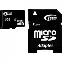 Карта памяти Team 8Gb microSDHC class 10 (TUSDH8GCL1003) (188560)