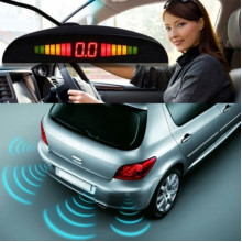 Парктроник автомобильный UKC на 8 датчиков + LCD монитор (черные датчики) (207560)
