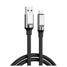 Дата кабель USB 2.0 AM to USB-C 1.0m 6A silicone black XO (NB251_C_Black) (323760)