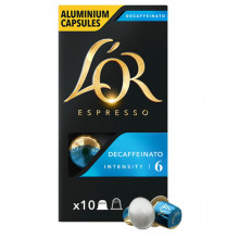 Кофе L'OR Espresso Decaffeinato без кофеина в капсулах 10 шт (8711000357965) (343760)