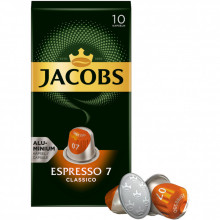 Кофе Jacobs Espresso 7 Classico в капсулах совместимы с Nespresso 10 шт (8711000371176) (342960)