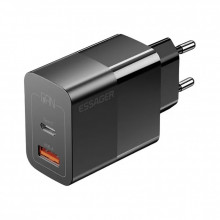 Зарядное устройство 1xUSB-C + 1xUSB 33W Essager (ECTAC-PCB01-P) (345960)